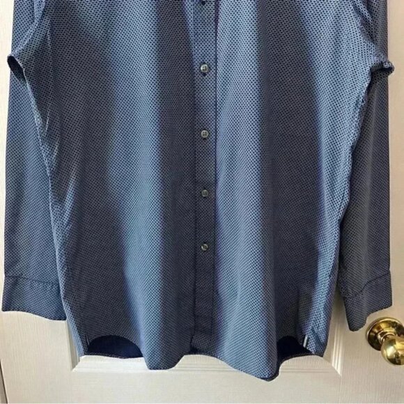 Black Brown 1826 Mens Dress Shirt Non Iron Egyptian Cotton Fitted Blue White 16 - Picture 6 of 14